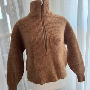 Everlane Women's Warm Brown Turtleneck Sweater